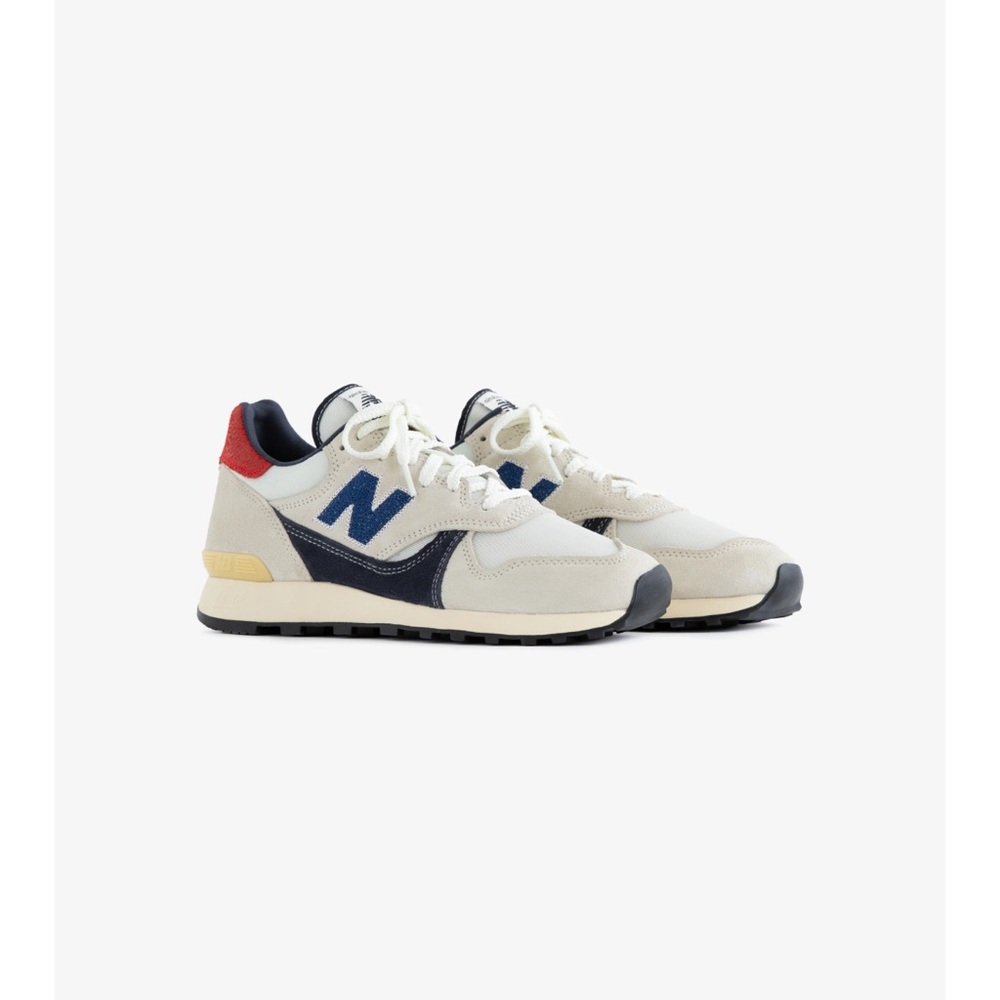 Aime Leon Dore x New Balance Sneakers - Cream, Navy, and Red